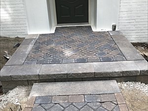 Mt. Lebanon Front Landing before poly sand